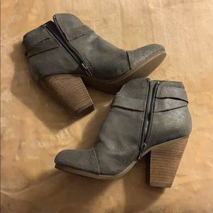 Gray Steve Madden booties
